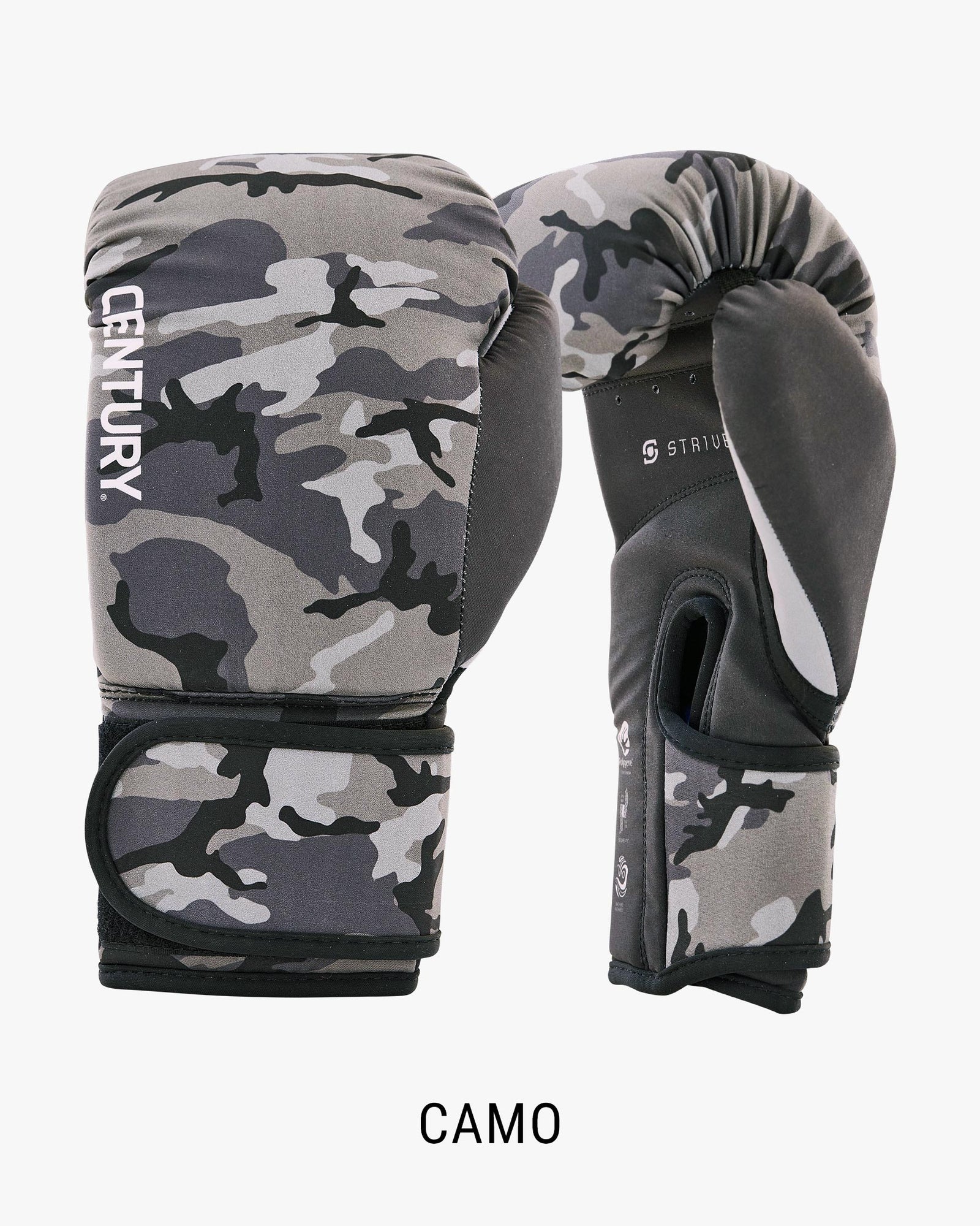 Strive Washable Boxing Glove from Century Kickboxing Camo 10 oz